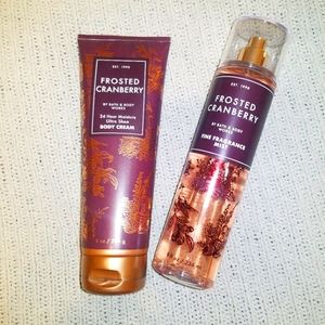 NEW😍🍰 Frosted Cranberry Cream + Fragrance set